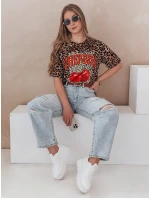 Dámske tričko nadrozmernej veľkosti v béžovej farbe ZESTSTYLE FashionStreet RY2841 Dámske tričko nadrozmernej veľkosti v béžovej farbe ZESTSTYLE FashionStreet RY2841