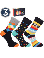 3 balenia ponožiek v krabici CMLB450-006/3 farebné