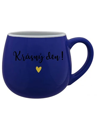 KRÁSNY DEŇ! - modrý keramický hrnček 300 ml