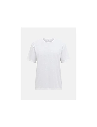 Pánske tričko PEAK PERFORMANCE M Wool-Blend Shortsleeve, biela farba Pánske tričko PEAK PERFORMANCE M Wool-Blend Shortsleeve, biela farba