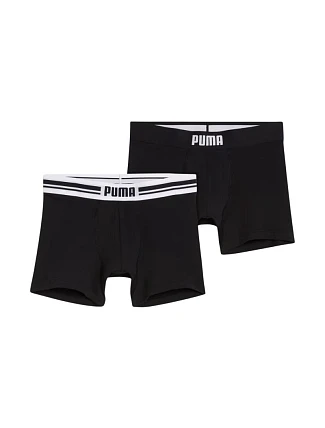Pánske boxerky Puma Everyday Placed Logo, balenie po 2 kusoch, čierne, 938476 01 Pánske boxerky Puma Everyday Placed Logo, balenie po 2 kusoch, čierne, 938476 01