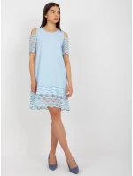 LK SK 506654 šaty.52 svetlo modrá LK SK 506654 šaty.52 svetlo modrá