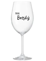 PAN BOŽSKÝ  - čirá sklenice na víno 350 ml
