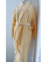 ACTION - Unisex froté župan so šálovým golierom sv. žltá - Veratex ACTION - Unisex froté župan so šálovým golierom sv. žltá - Veratex