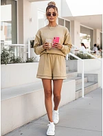Dámsky teplákový komplet PULGAR beige FashionStreet AY1012