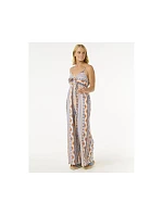 Overal RIP CURL San Carlos Tie Front Jumpsuit, tyrkysová Overal RIP CURL San Carlos Tie Front Jumpsuit, tyrkysová