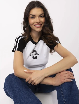 Tričko NM TS NG3772.82 biele čierne