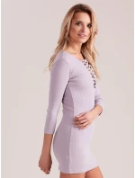 Šaty EN SK 3762.03 tmavo lila