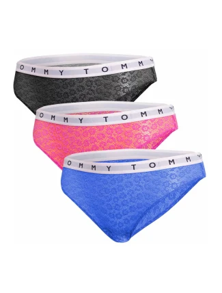 Dámske čipkované nohavičky 3Pack UW0UW02522-0VH - Tommy Hilfiger