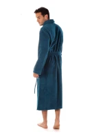 Unisex župan so šálovým golierom TAMPA 2149 6430 petrolejová - Vestis