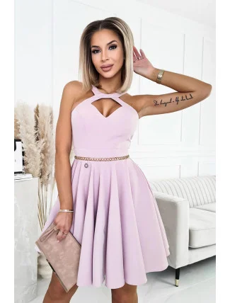 Dámske večerné šaty 234-20 162500 staro-ružová - Bicotone