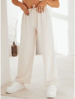 Dámske široké nohavice MADDIE light beige FashionStreet UY1832 Dámske široké nohavice MADDIE light beige FashionStreet UY1832