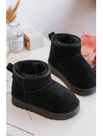 Dziecięce Śniegowce Botki Ocieplane Czarne Nallita