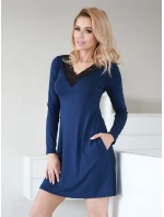 Dámska nočná košeľa Paris Dark Blue - Kalimo Dámska nočná košeľa Paris Dark Blue - Kalimo