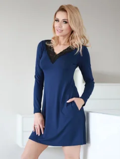 Dámska nočná košeľa Paris Dark Blue - Kalimo