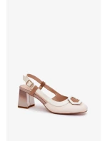 Sandále na podpätku model 209777 Krok vo veľkom štýle Sandále na podpätku model 209777 Krok vo veľkom štýle