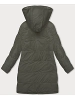 Dámska hrubá obojstranná zimná bunda black-khaki (V768g) Dámska hrubá obojstranná zimná bunda black-khaki (V768g)