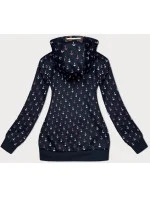 Teplá mikina na zips s kotvami, tmavomodrá (2307) Teplá mikina na zips s kotvami, tmavomodrá (2307)