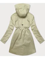 Jednoduchý kabát s odnímateľnou kapucňou Glakate beige (LU98028#) Jednoduchý kabát s odnímateľnou kapucňou Glakate beige (LU98028#)