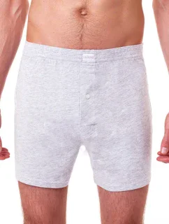 Voľné pánske bavlnené boxerky COTTON BOXER - Bellinda - šedá