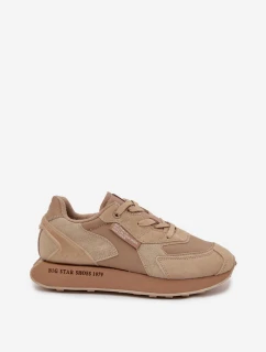 Pánske kožené tenisky Big Star OO174298 Hi-Poly System Beige
