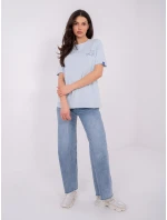 Tričko D12022M02842A svetlo modré