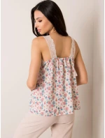 Dámsky top D50016F11003A svetlo béžový