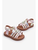 Detské sandále Gladiator so zapínaním na suchý zips, pestrofarebné Radovia