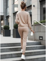 MILIAN dámska tmavobéžová tepláková súprava FashionStreet AY0817 MILIAN dámska tmavobéžová tepláková súprava FashionStreet AY0817