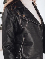 Dámska kožená bunda ramones black FashionStreet TY5200 Dámska kožená bunda ramones black FashionStreet TY5200