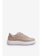 Pánska kožená športová obuv Zazoo 1544 beige