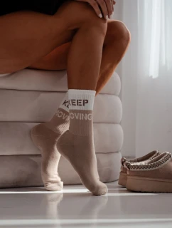 Dámske ponožky Keep Moving Beige