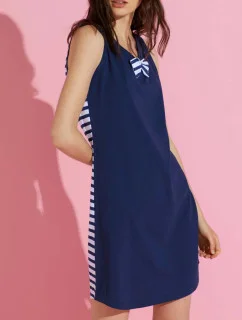 Dámska nočná košeľa LA2149PB modrobiela - Noidinotte