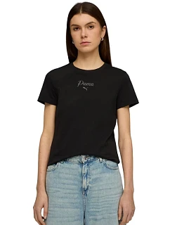 Dámske tričko Puma ESS Script Tee black 691760 01