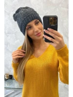 Dámska čiapka Amira K359 graphite+black