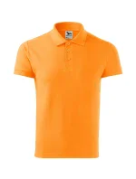 Bavlnené polo tričko Heavy tangerine orange