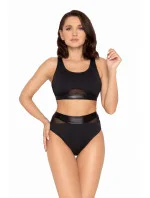 Dámske dvojdielne plavky S48 čierne - Self