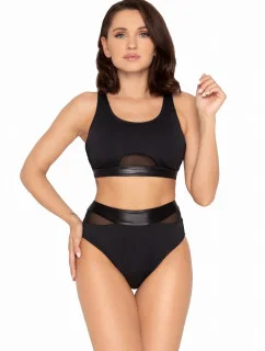 Dámske dvojdielne plavky S48 čierne - Self