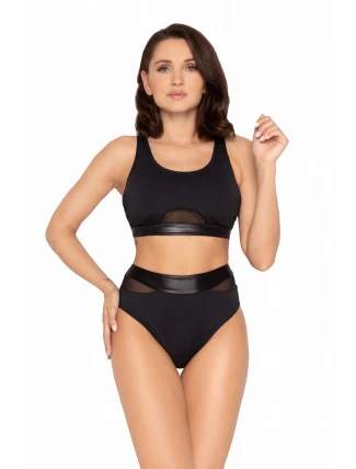 Dámske dvojdielne plavky S48 čierne - Self