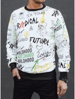 FashionStreet pánska biela mikina BX5757