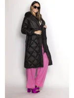 Dámska dlhá páperová bunda Black (ag1-j9081) Dámska dlhá páperová bunda Black (ag1-j9081)