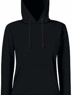 Fruit of the Loom Classic Lady-Fit Hooded Sweat Dámska mikina s kapucňou 16.2038 čierna