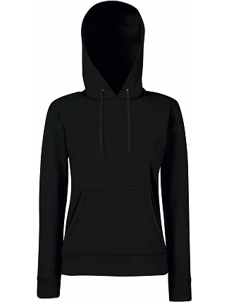 Fruit of the Loom Classic Lady-Fit Hooded Sweat Dámska mikina s kapucňou 16.2038 čierna Fruit of the Loom Classic Lady-Fit Hooded Sweat Dámska mikina s kapucňou 16.2038 čierna