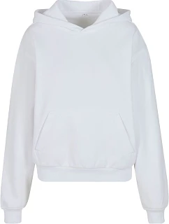 Build your Brand BY 444 Dámska mikina s kapucňou v oversize strihu „Loose Fit“ 56.0444 biela