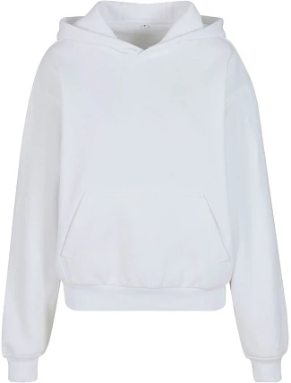 Build your Brand BY 444 Dámska mikina s kapucňou v oversize strihu „Loose Fit“ 56.0444 biela