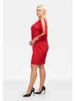 Dámske šaty U869 červené - Karko