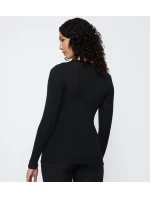 Dámsky top LSL Beauty Layers Wool - BLACK - black 0004 - TRIUMPH