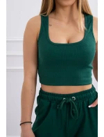 Zelená súprava top+nohavice
