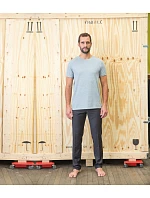 NEOBLU Loris Unisex tričko z piké 24.3775 šedá melírovaná NEOBLU Loris Unisex tričko z piké 24.3775 šedá melírovaná