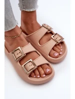 Lekkie Klapki Damskie ZAXY LL285087 Beżowe